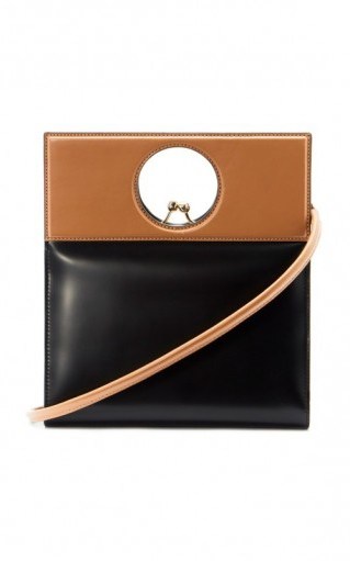 USISI Eddie Two-Tone Leather Top Handle Bag ~ chic handbags - flipped