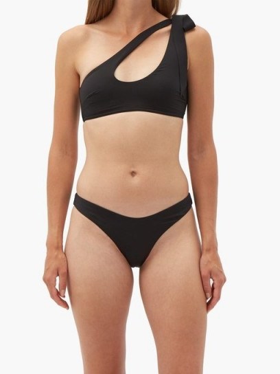 ZIMMERMANN Empire one-shoulder cutout bikini ~ asymmetric cut-out bikinis - flipped