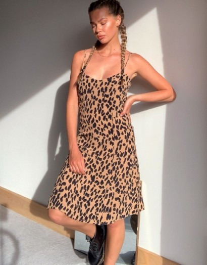 Fabienne Chapot Sunny leopard print mini dress with tie back