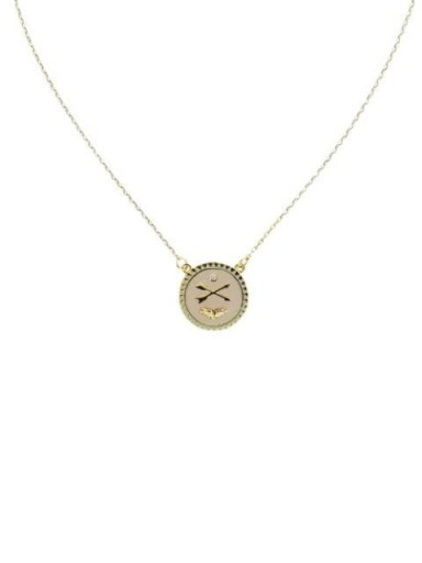 Foundrae 18kt yellow gold Passion diamond medallion necklace / small disc pendants