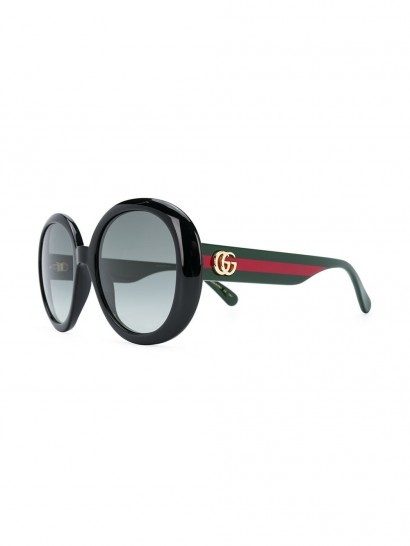 GUCCI EYEWEAR Web detail round-frame sunglasses ~ summer eyewear