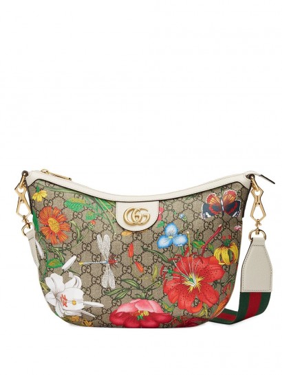 GUCCI GG Flora shoulder bag / multicoloured bags / flower and insect prints