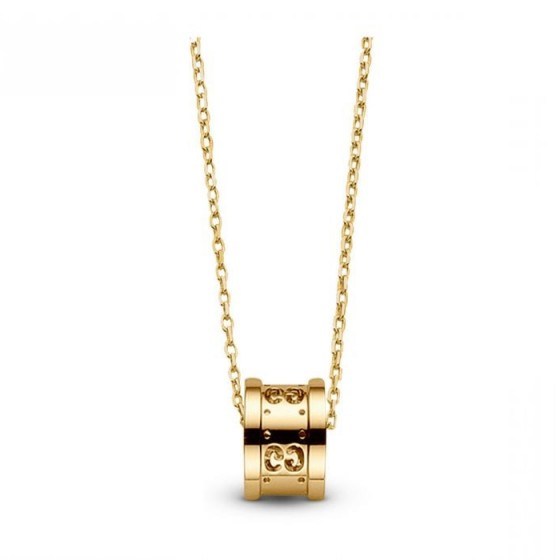 GUCCI ICON TWIRL 18CT YELLOW GOLD PENDANT AND CHAIN – Fraser Hart – Twirl collection – 18ct yellow gold - flipped