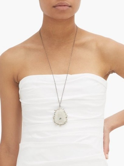 ILEANA MAKRI Iceberg pendant necklace / large pendants / longline necklaces - flipped