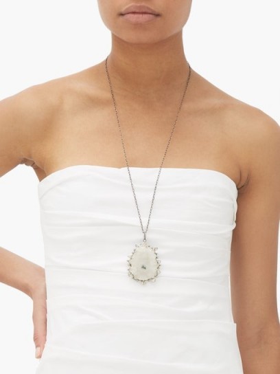 ILEANA MAKRI Iceberg pendant necklace / large pendants / longline necklaces