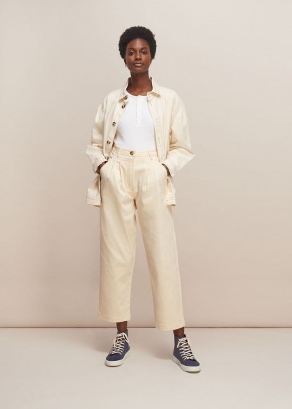 WHISTLES x LF MARKEY JEROME TROUSER ~ casual cropped trousers - flipped