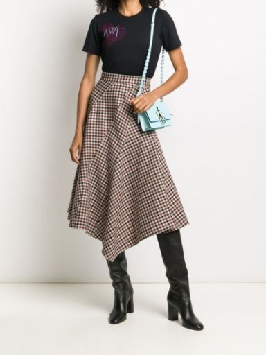 JW Anderson checked asymmetric skirt - flipped