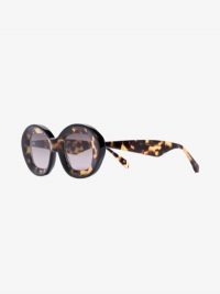 Kaleos Brown Arcos Tortoiseshell Oversized Round Sunglasses ~ glamorous summer eyewear