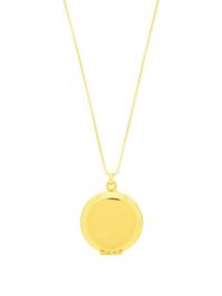 SOPHIE BUHAI 18kt gold-vermeil locket pendant necklace / round lockets