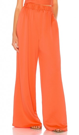L’Academie The Oceane Pant Red Coral / bright floaty pants
