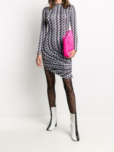 Maisie Wilen graphic-print asymmetric dress - flipped
