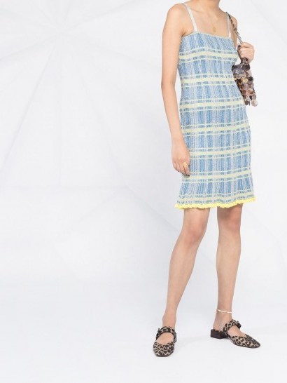 MISSONI fitted glitter checkered dress - flipped