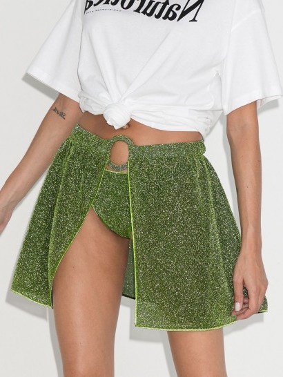 Oséree Lumière Skirtini Ring skirt in green - flipped
