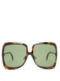 FENDI Oversized tortoiseshell sunglasses ~ large sunnies
