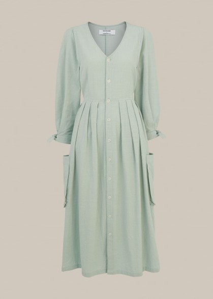 WHISTLES x LF MARKEY ORLANDO DRESS PALE BLUE ~ summer dresses - flipped