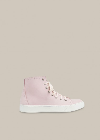 WHISTLES x LF MARKEY HARLEY TRAINER ~ pink high top trainers