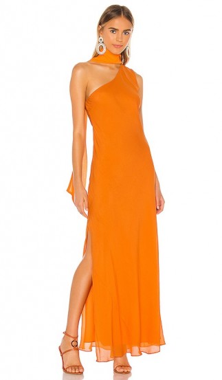 Ronny Kobo Jackie Dress Orange / chic maxi / evening event dresses