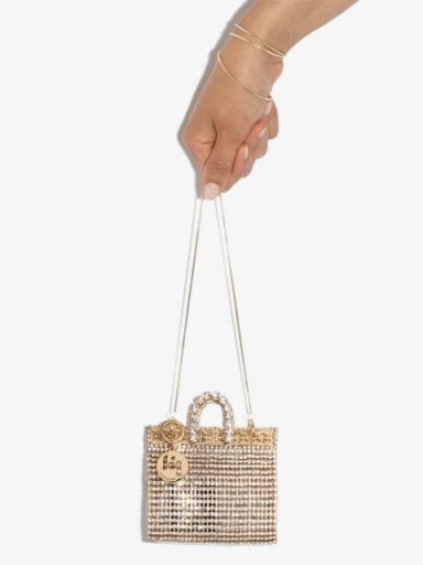 Rosantica Costanza crystal-embellished mini bag / petite handbags - flipped
