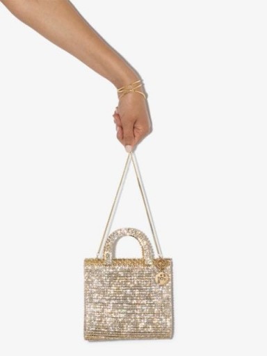 Rosantica Teodora cystal-embellished tote / small shimmering bags