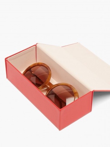 FENDI Round tortoiseshell-acetate sunglasses | designer eyewear - flipped
