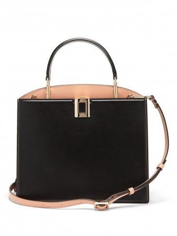ROGER VIVIER So Vivier medium leather bag / square shaped handbags / chic accessory - flipped