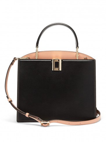 ROGER VIVIER So Vivier medium leather bag / square shaped handbags / chic accessory