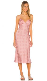 Song of Style Marigold Midi Dress Ballet Pink / slinky slip dresses