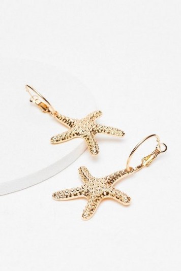 NASTY GAL Starfish Drop Earrings - flipped