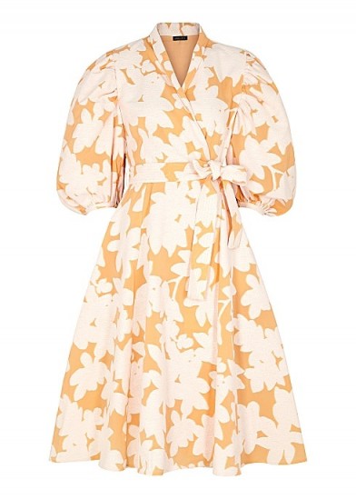 STINE GOYA Belinda cotton-blend jacquard wrap dress / flared dresses