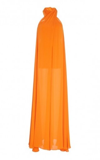 Staud Sycamore Wrap Gauze Wide-Leg ~ floaty orange jumpsuits ~ summer evening glamour - flipped