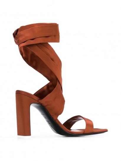 The Attico tie-fastening ankle sandals - flipped