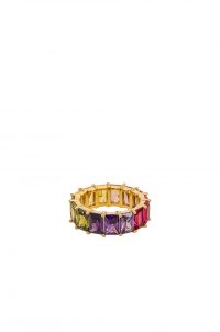 The M Jewelers NY The Rainbow Ring / colored cubic zirconia stone rings