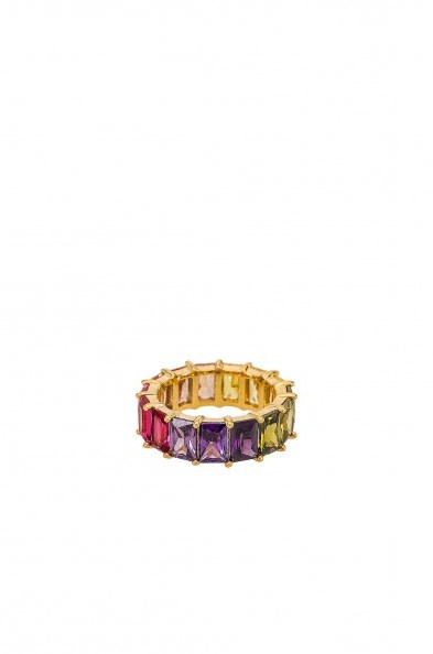 The M Jewelers NY The Rainbow Ring / colored cubic zirconia stone rings - flipped
