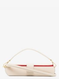 The Sant White Dairibina Leather Box Bag ~ slim elongated handbag ~ chic accessory
