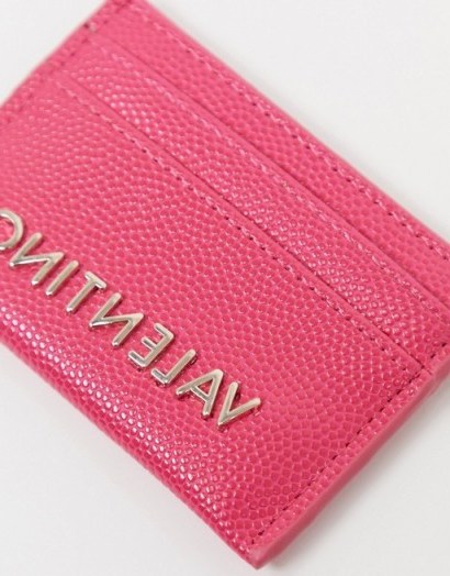 Valentino by Mario Valentino Exclusive card holder in pink - flipped