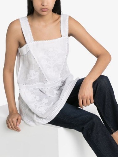 VITA KIN Daisy embroidered top ~ cool and feminine summer tops - flipped
