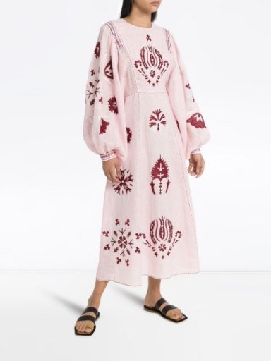 Vita Kin Jasmin embroidered kaftan dress - flipped