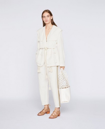 STELLA McCARTNEY Ania Compact Cotton Jacket ~ white jackets