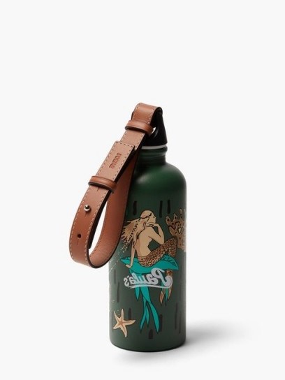 LOEWE PAULA’S IBIZA X SIGG Mermaid-print metal water bottle / green printed water bottles / mermaids - flipped