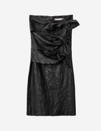 ZADIG&VOLTAIRE Jadi leather midi skirt ~ triple bow detail skirts