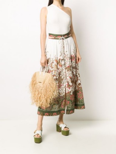ZIMMERMANN floral-print maxi skirt