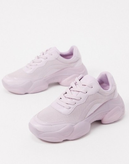 ASOS DESIGN Destined chunky trainers in lilac