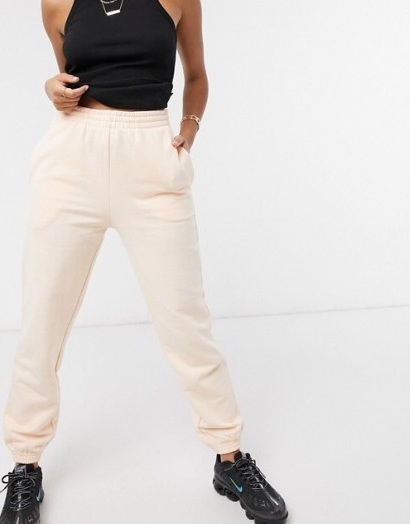 ASOS 4505 icon oversized jogger washed peach ~ cuffed joggers
