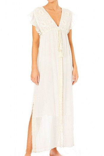 M.A.B.E. Natalia Dress White / effortless summer-style dresses