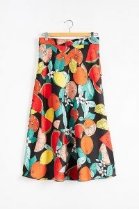 Kachel Paloma Fruit Bias Slip Skirt / fruit print skirts