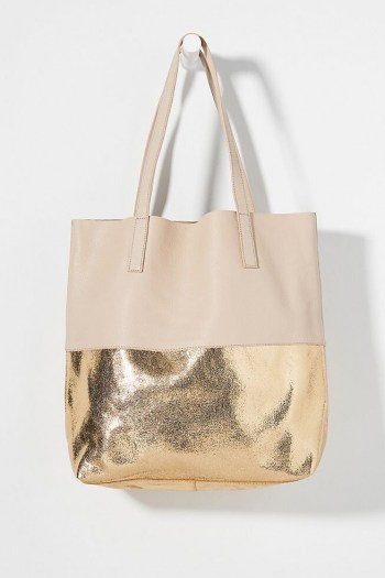 Anthropologie Lana Tote Bag | metallic leather bags