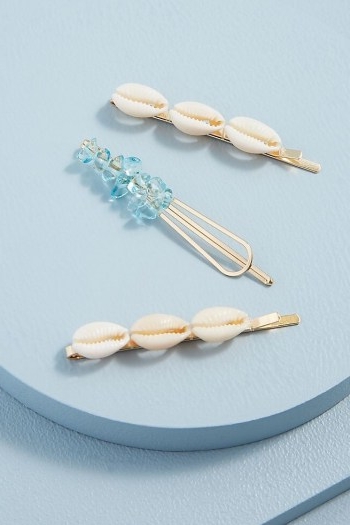 Anthropologie Shell Hair Clips Set / accessories