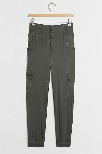 ANTHROPOLOGIE Shimmer Cargo Joggers / essential weekend trousers