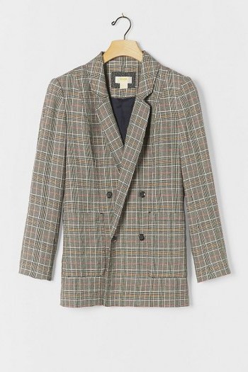 Maeve Jayde Oversized Blazer ~ wardrobe essentials ~ contemporary classics ~ checked jackets - flipped