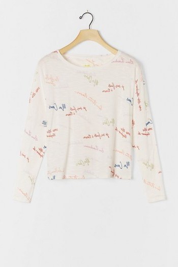 Maeve Parisian Pullover ~ French phrase prints ~ slogan tops - flipped
